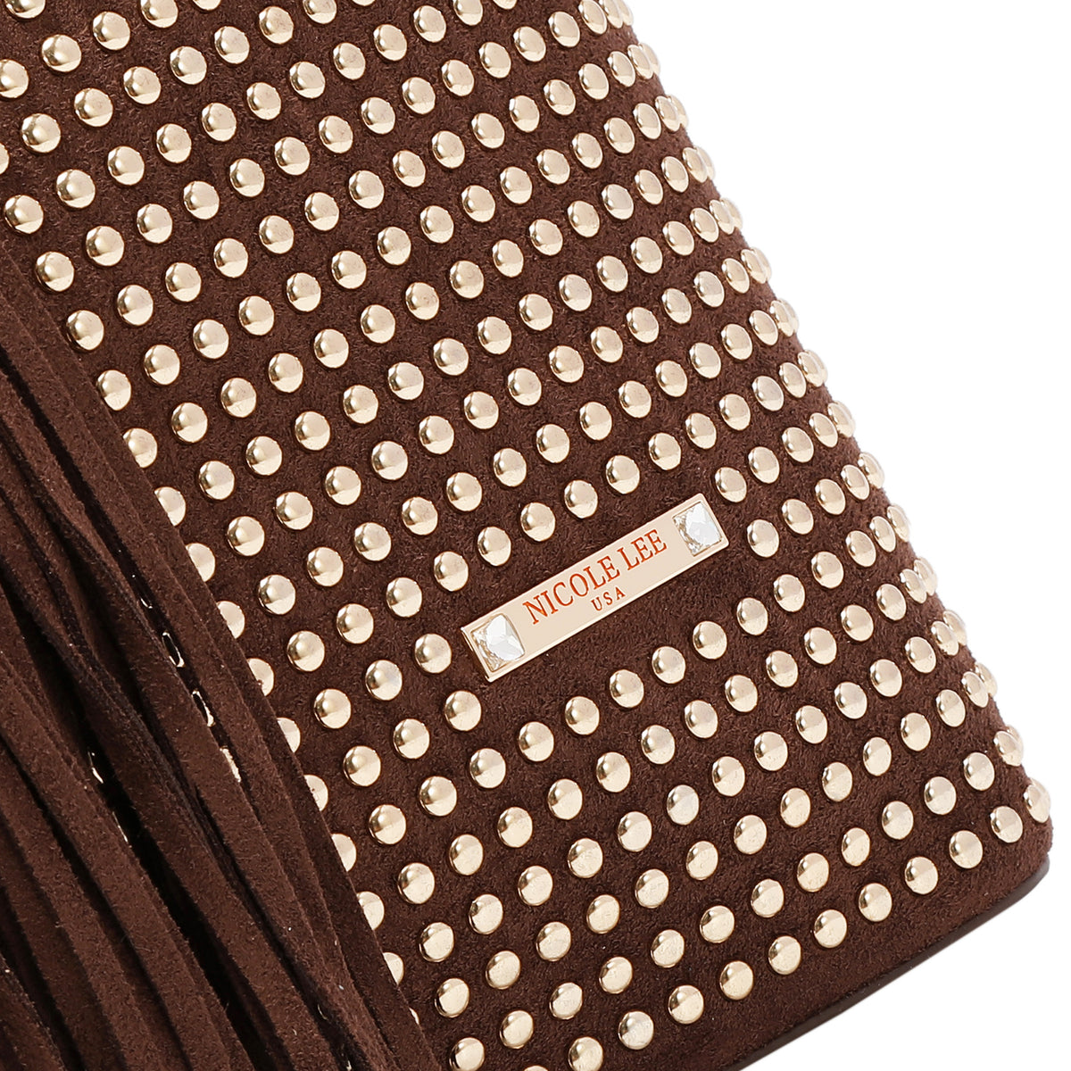BOLSO BOHO CON TACHUELAS (MARRON)