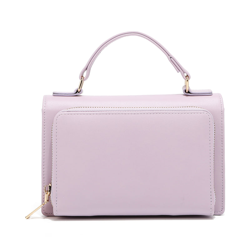 REMI LAVENDER CROSSBODY BRIEFTASCHE