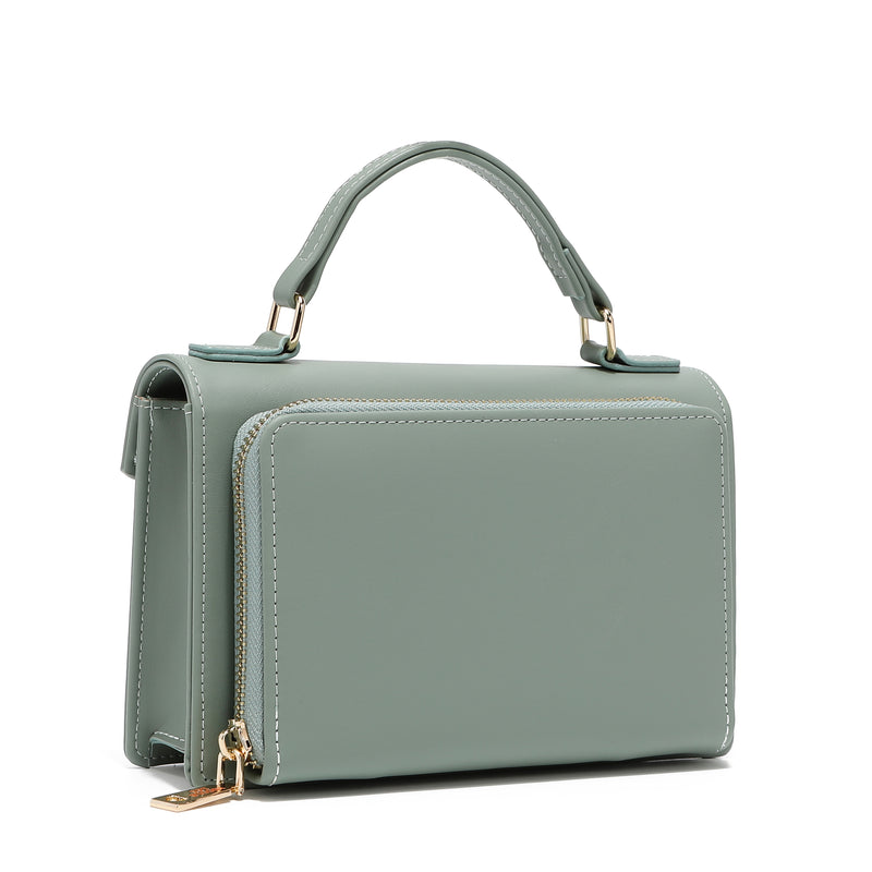 REMI LIGHT GREEN CROSSBODY WALLET