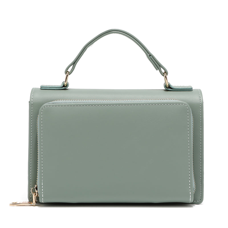 REMI LIGHT GREEN CROSSBODY WALLET