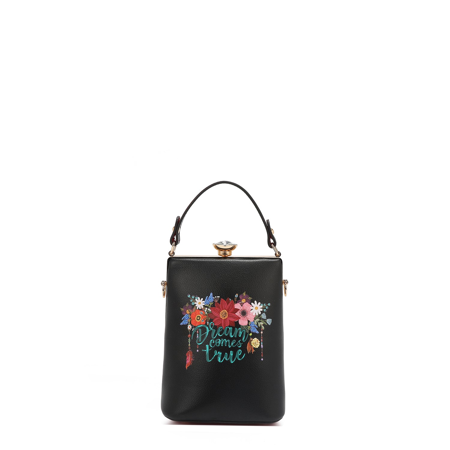 BORSA CON PICCOLO DIAMANTE (<tc>DREAM COMES TRUE</tc>)