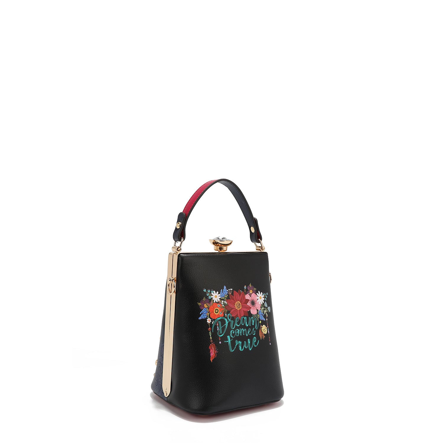 BORSA CON PICCOLO DIAMANTE (<tc>DREAM COMES TRUE</tc>)