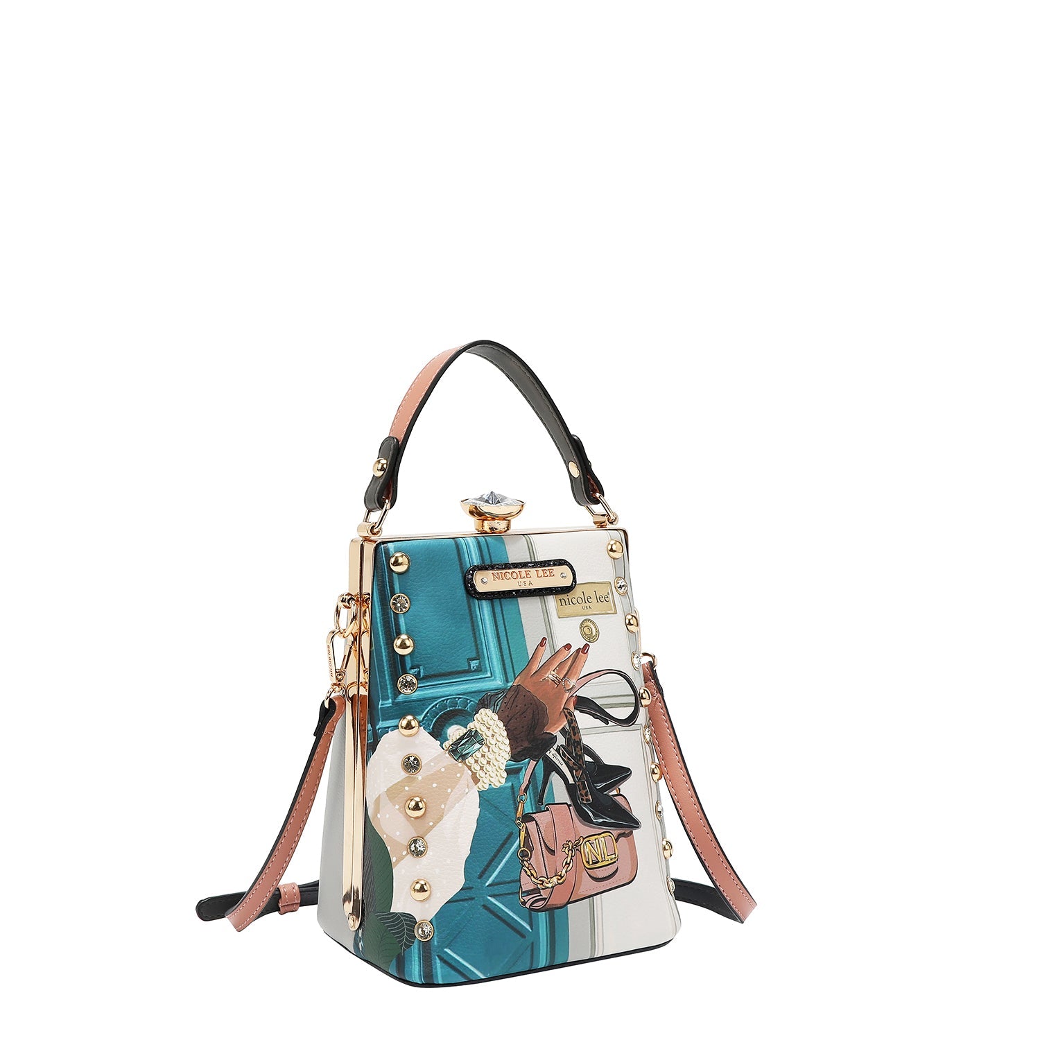 BOLSO CON DIAMANTE PEQUEÑO (EMOTION)