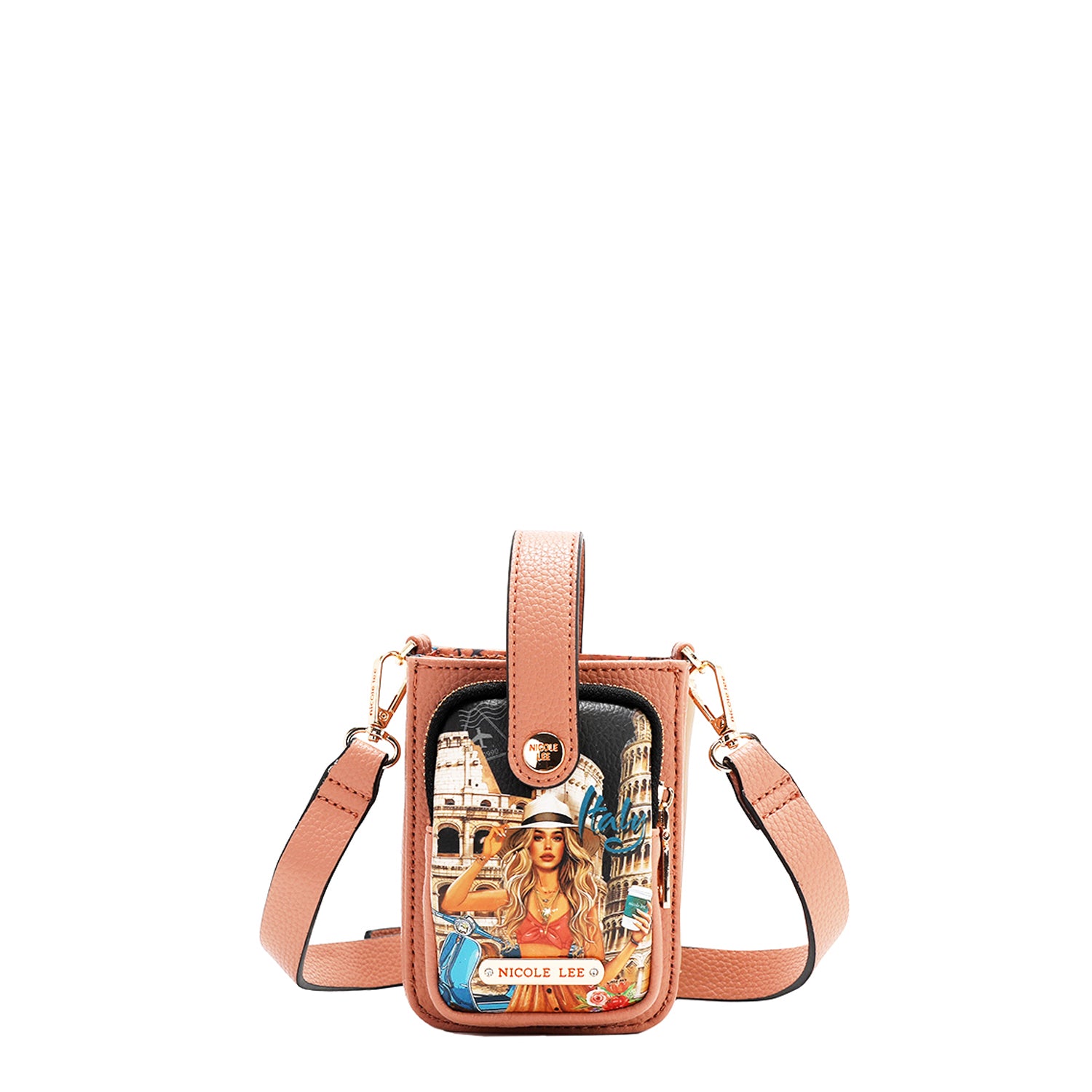 CROSSBODY PHONE CASE WITH STRAP (<tc>MARTHA TRAVELS ITALY</tc>)