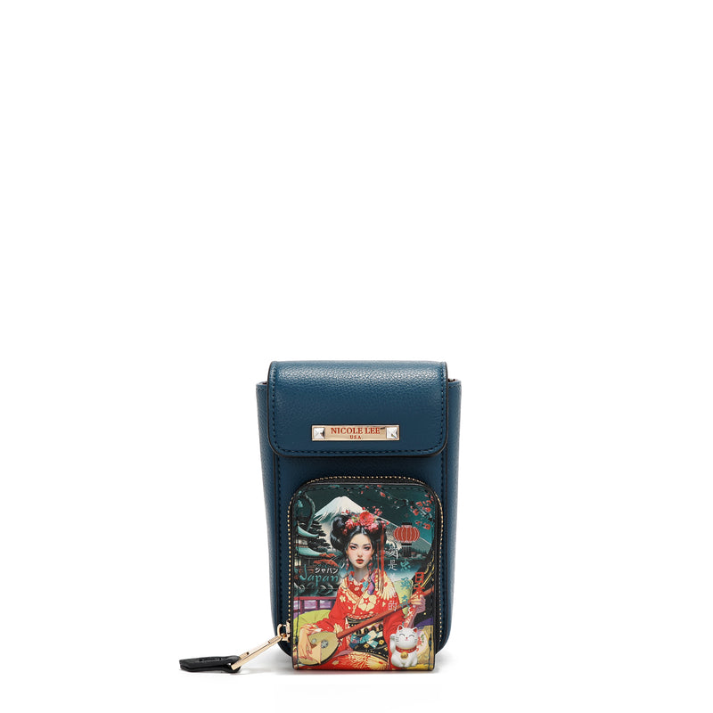 CAPA DE TELEFONE CROSSBODY COM ABA (<tc>AKIKO LA BELLEZA</tc> )