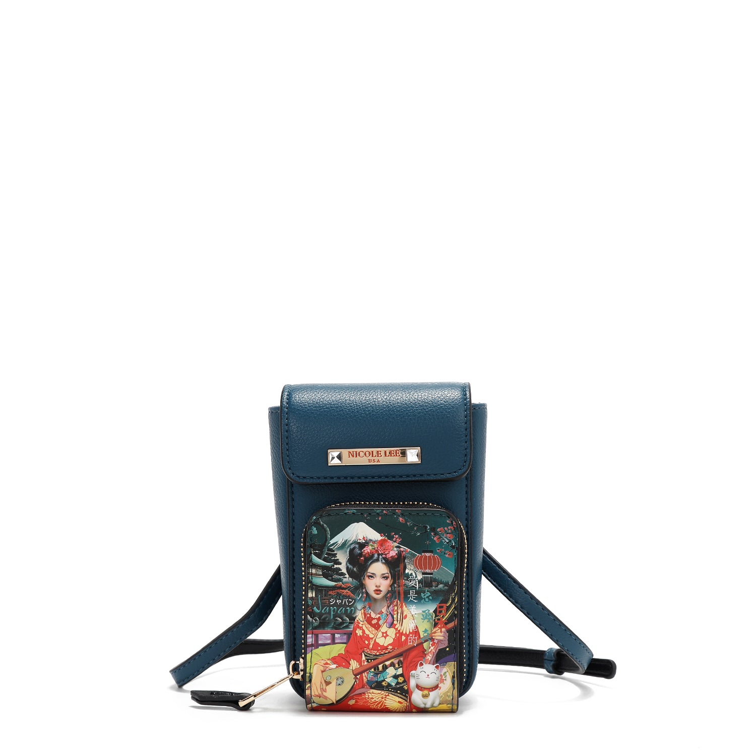 CAPA DE TELEFONE CRUZADA COM ABA (<tc>AKIKO LA BELLEZA</tc>)