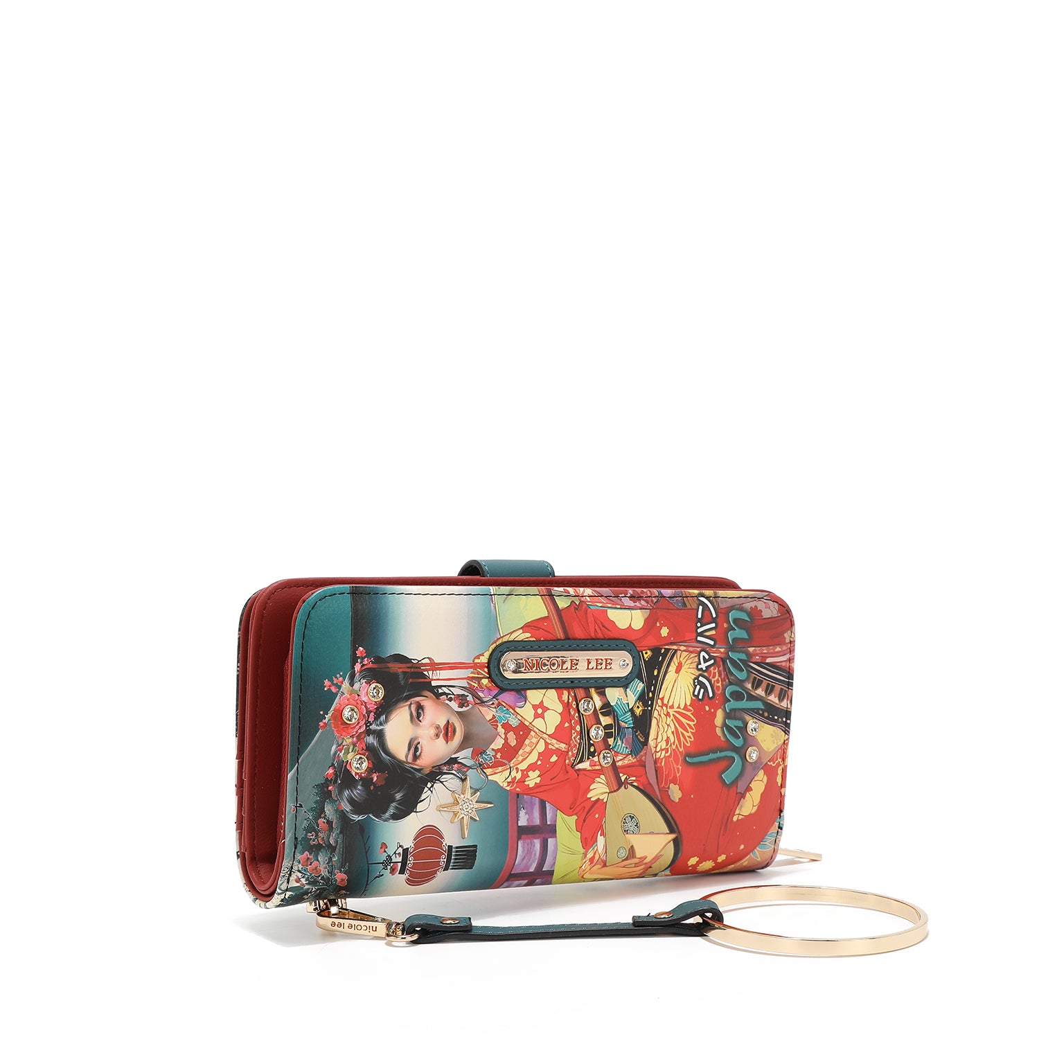 PORTAFOGLIO PIEGHEVOLE NL SIGNATURE CON CINTURINO (<tc>AKIKO LA BELLEZA</tc>)