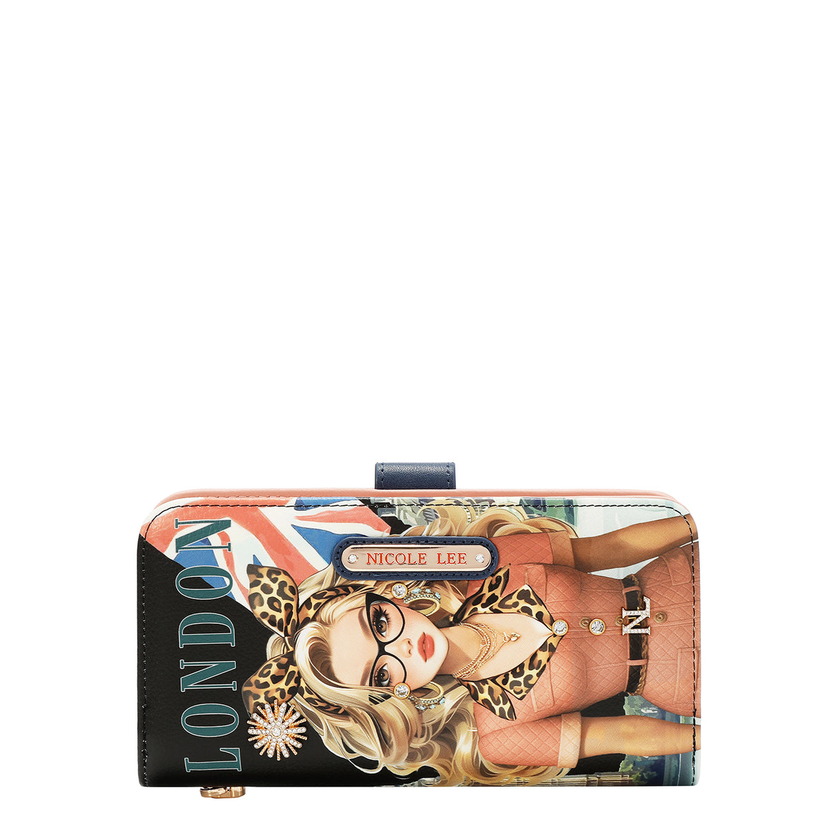 CARTERA IMPRESA FASHION  (LONDON EYE - NEGRO)