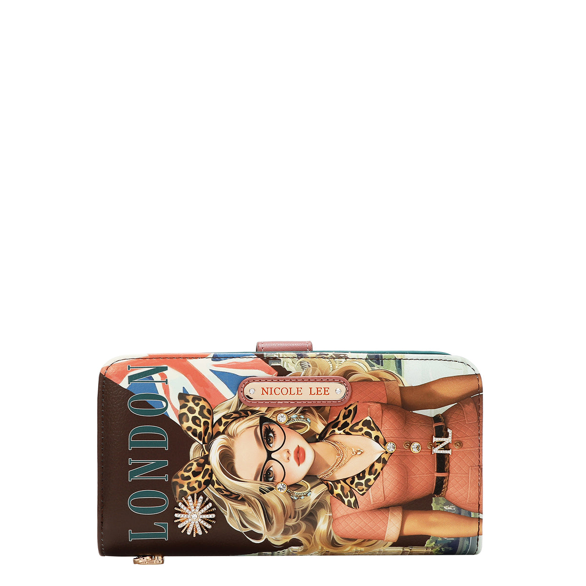 CARTERA IMPRESA FASHION  (LONDON EYE - MARRON)