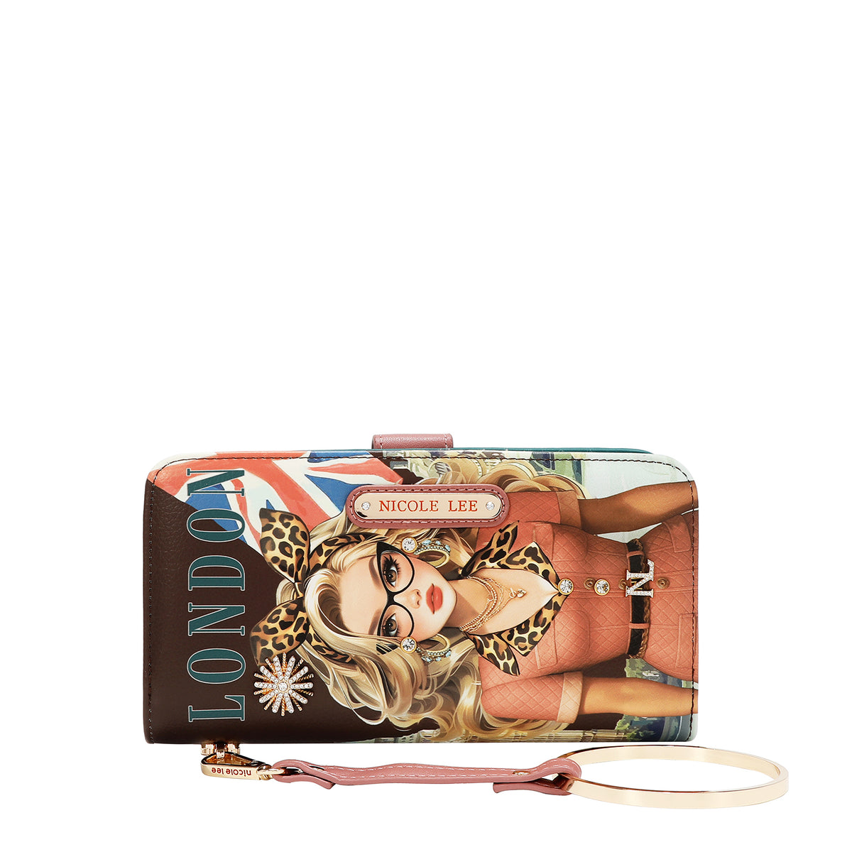 CARTERA IMPRESA FASHION  (LONDON EYE - MARRON)