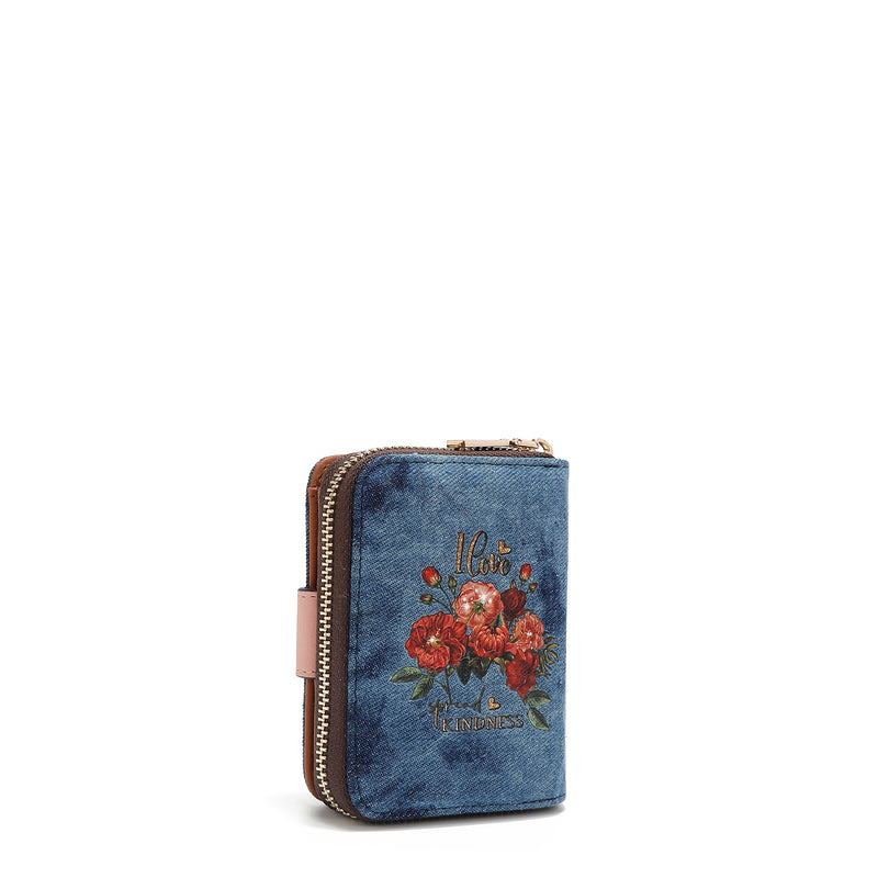 DENIM HEART FOLDING WALLET (<tc>BLIND DATE</tc> )