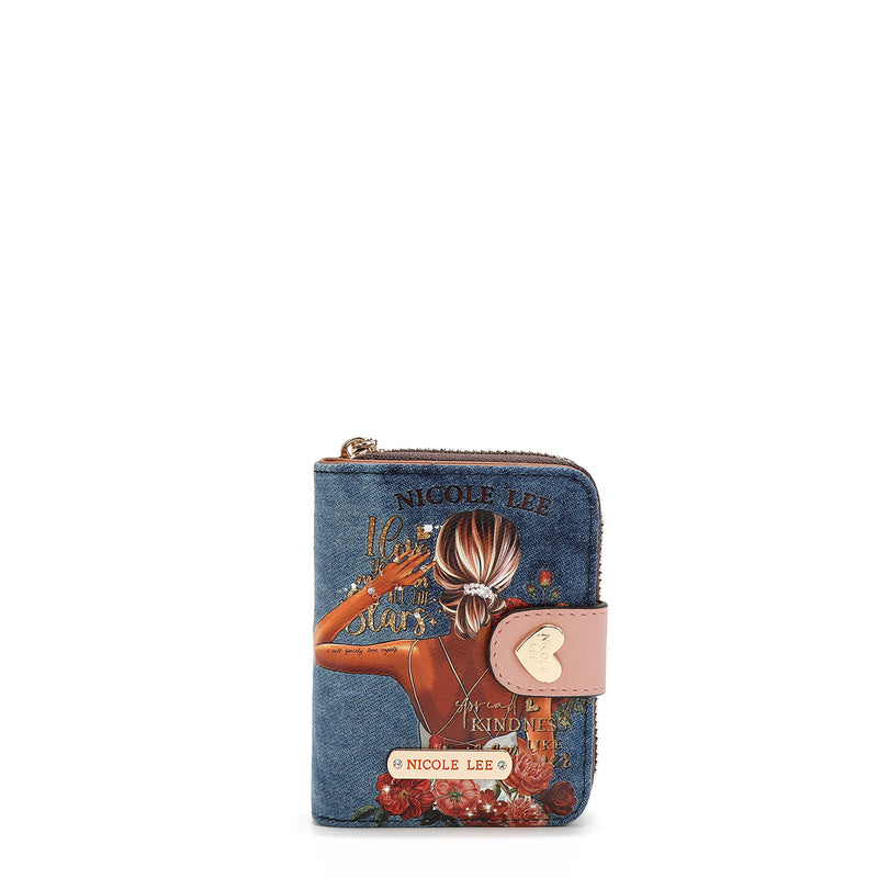 DENIM HEART FOLDING WALLET (<tc>BLIND DATE</tc> )