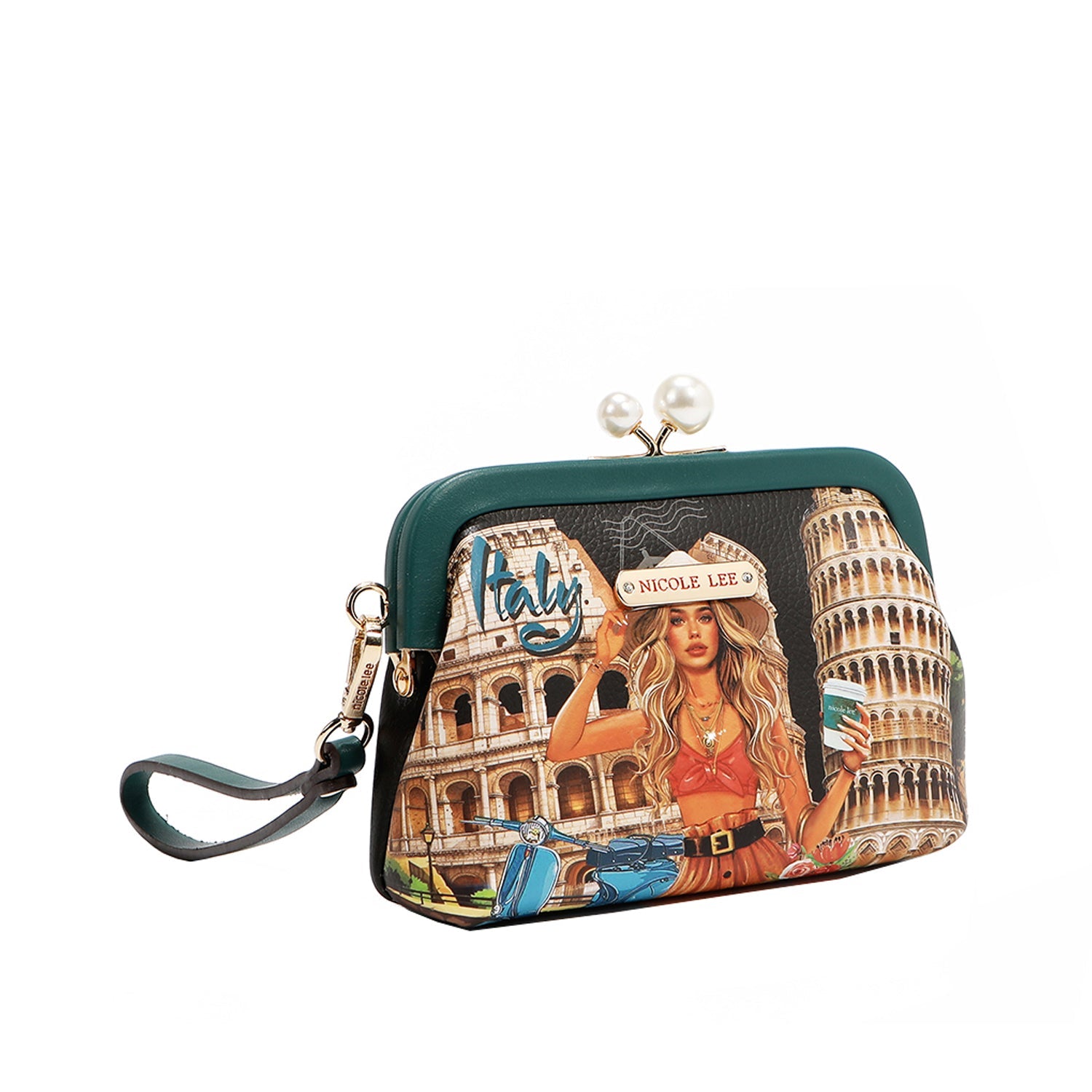 CHELSEA PERLENBRIEFTASCHE (<tc>MARTHA TRAVELS ITALY</tc>)