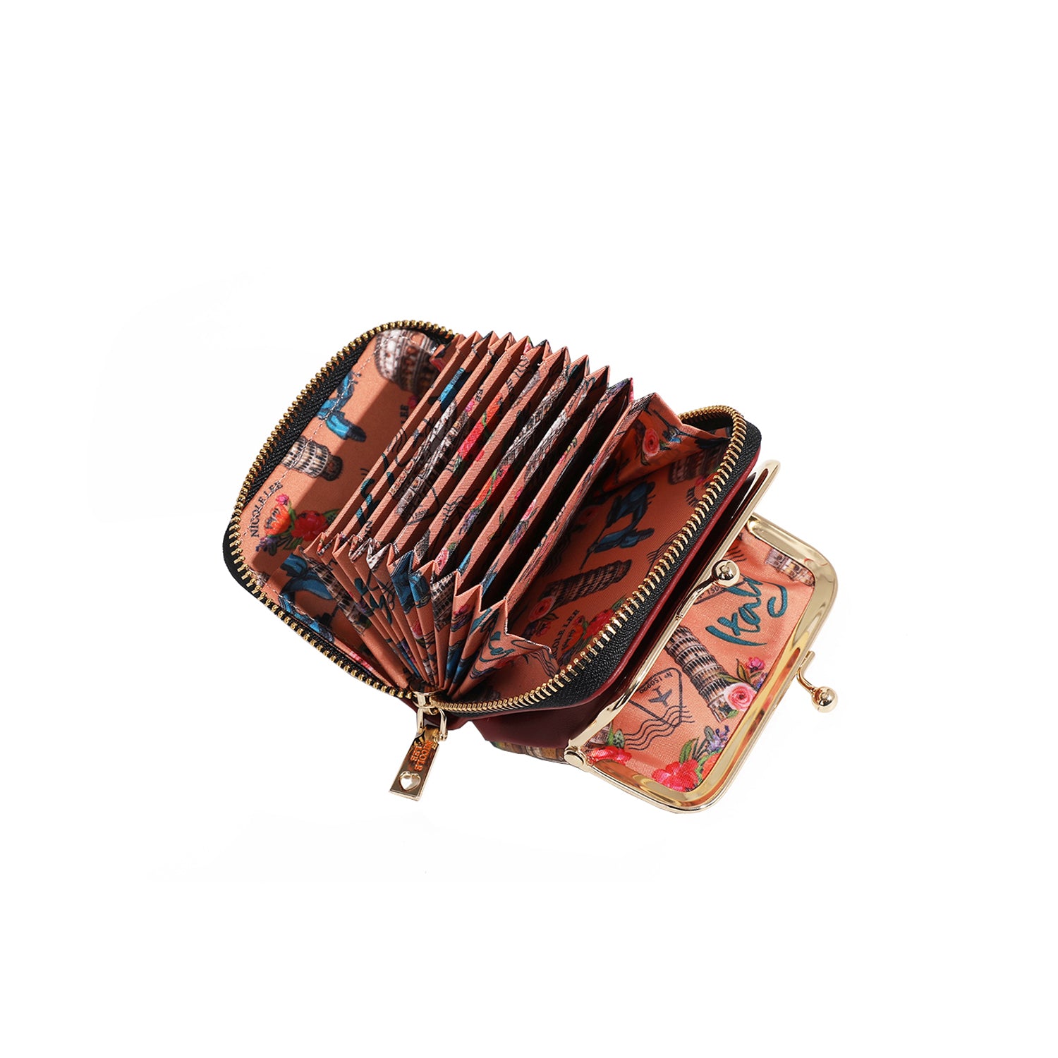 PORTEFEUILLE MINI JULIA (<tc>MARTHA TRAVELS ITALY</tc>)