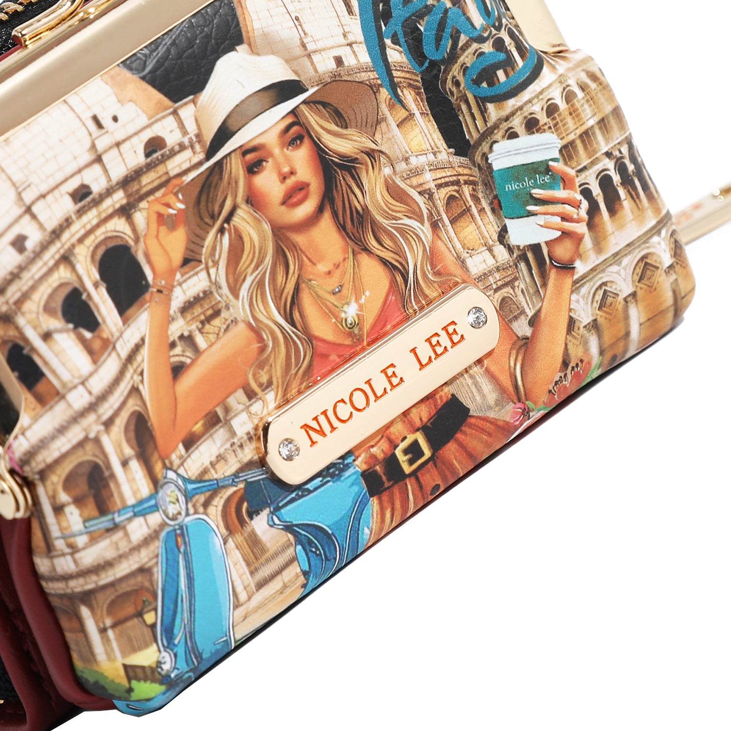 PORTEFEUILLE MINI JULIA (<tc>MARTHA TRAVELS ITALY</tc>)