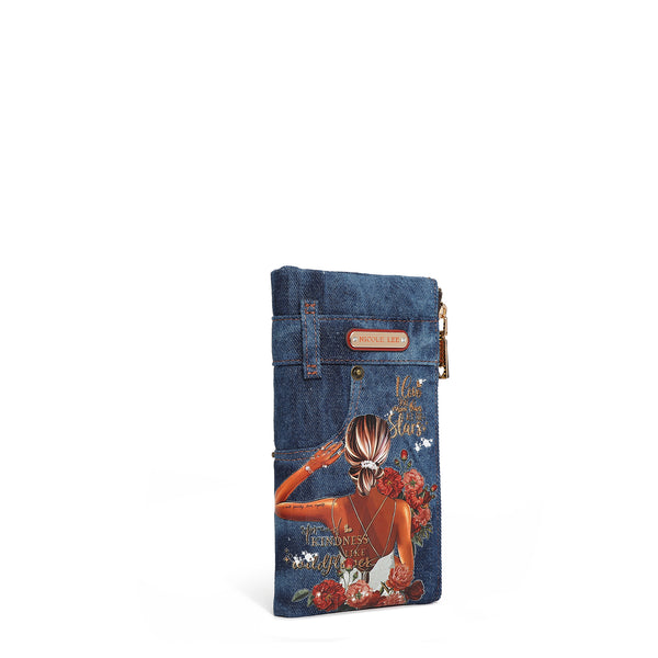 AMANDA 2 PIECE DENIM FOLDING WALLET (<tc>BLIND DATE</tc> )