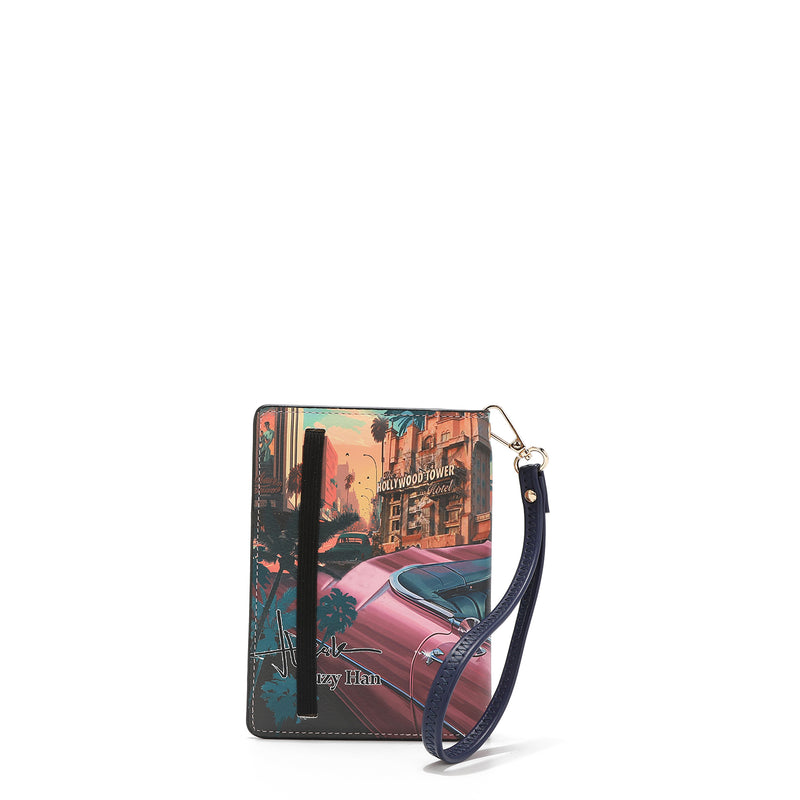 PASSPORT WALLET WITH STRAP (<tc>HOLLYWOOD DRIVE</tc> )