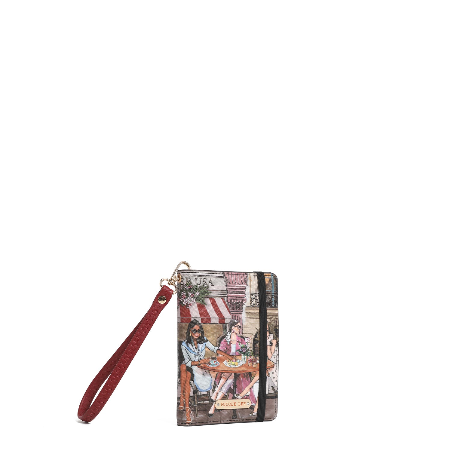 PORTAFOGLIO PORTA PASSAPORTO CON BRACCIALE <tc>SISTERS SECRET</tc>