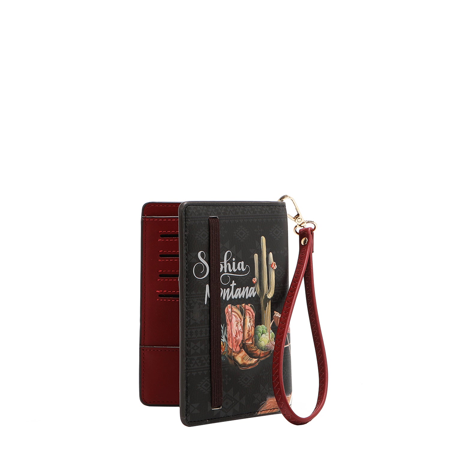 Reisepasshülle mit Riemen (<tc>SOFIA MONTANA</tc>)