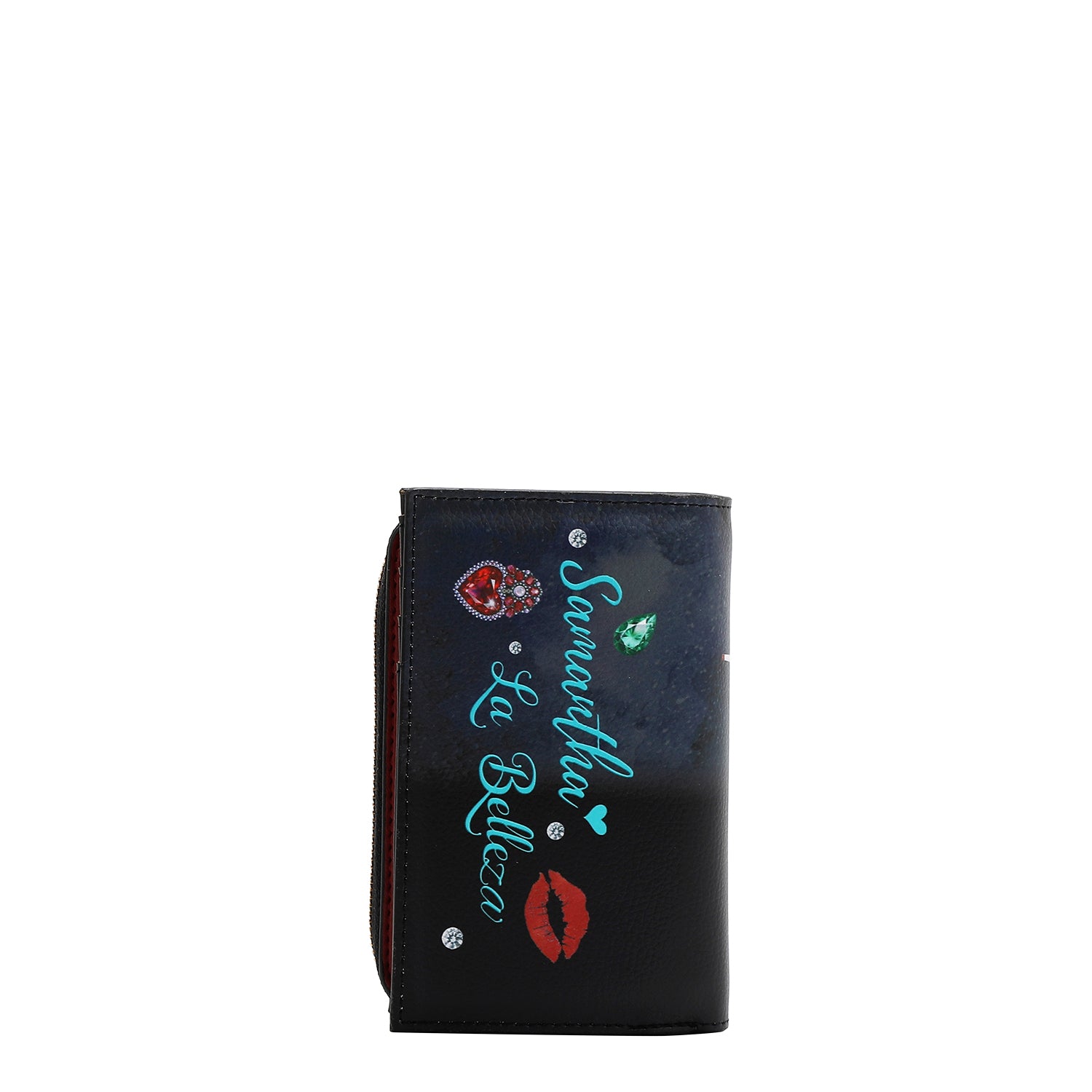 PORTEFEUILLE PLIABLE AVEC ZIP CENTRAL (<tc>SAMANTHA LA BELLEZA</tc>)