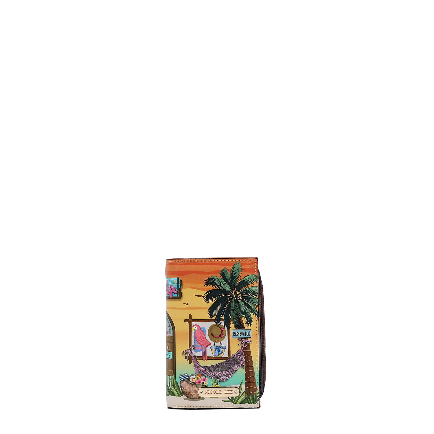 PORTAFOGLIO PIEGHEVOLE CON ZIP CENTRALE (<tc>SUN & SAND</tc>)