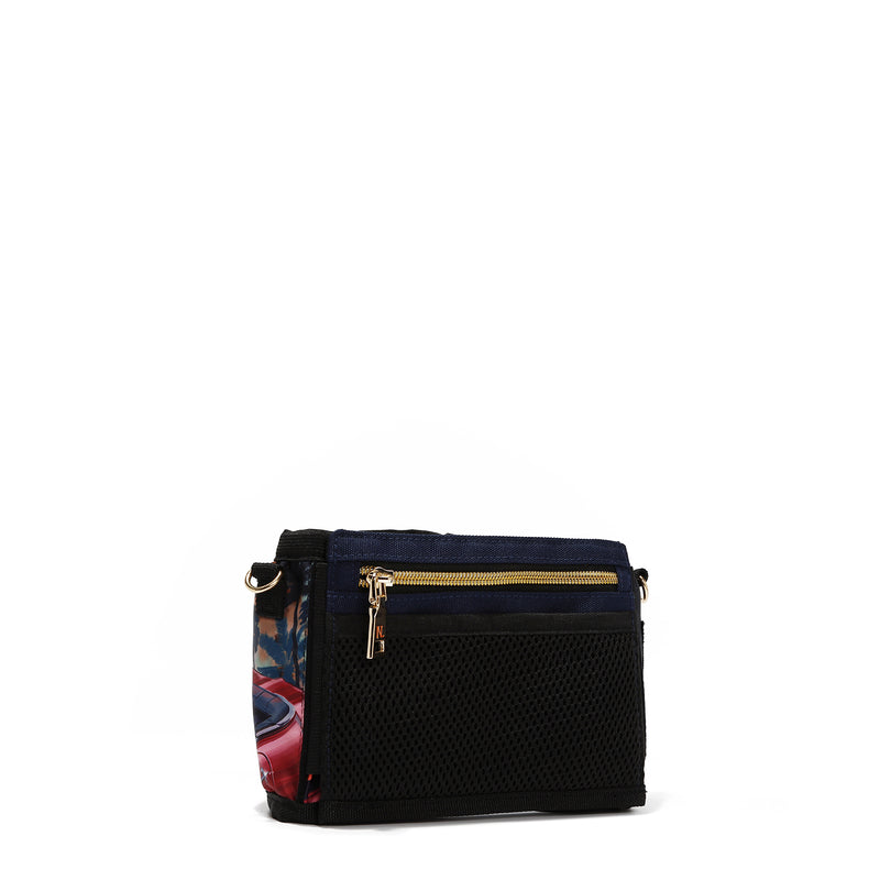 BORSA A TRACOLLA CON PORTA BICCHIERE (<tc>HOLLYWOOD DRIVE</tc> )