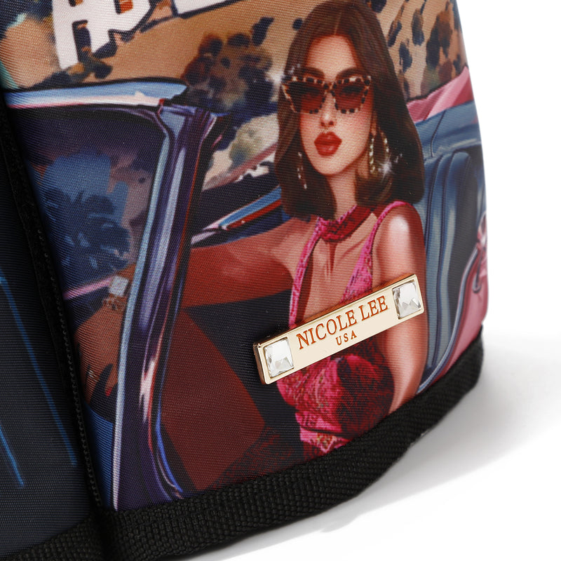 BORSA A TRACOLLA CON PORTA BICCHIERE (<tc>HOLLYWOOD DRIVE</tc> )