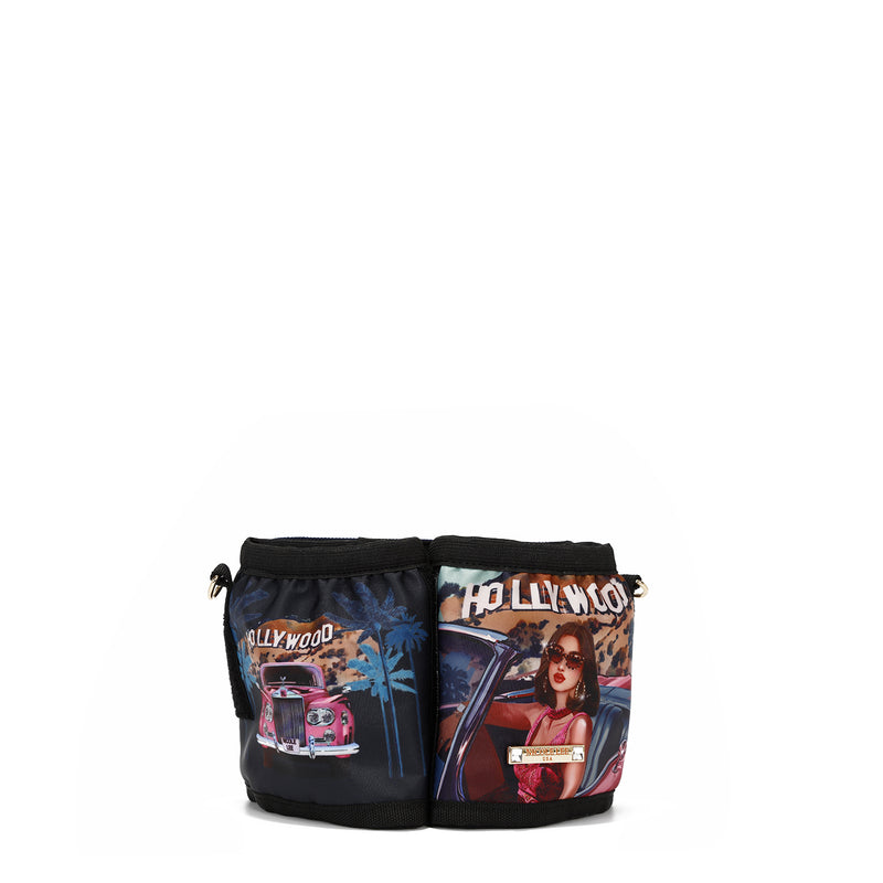 BORSA A TRACOLLA CON PORTA BICCHIERE (<tc>HOLLYWOOD DRIVE</tc> )