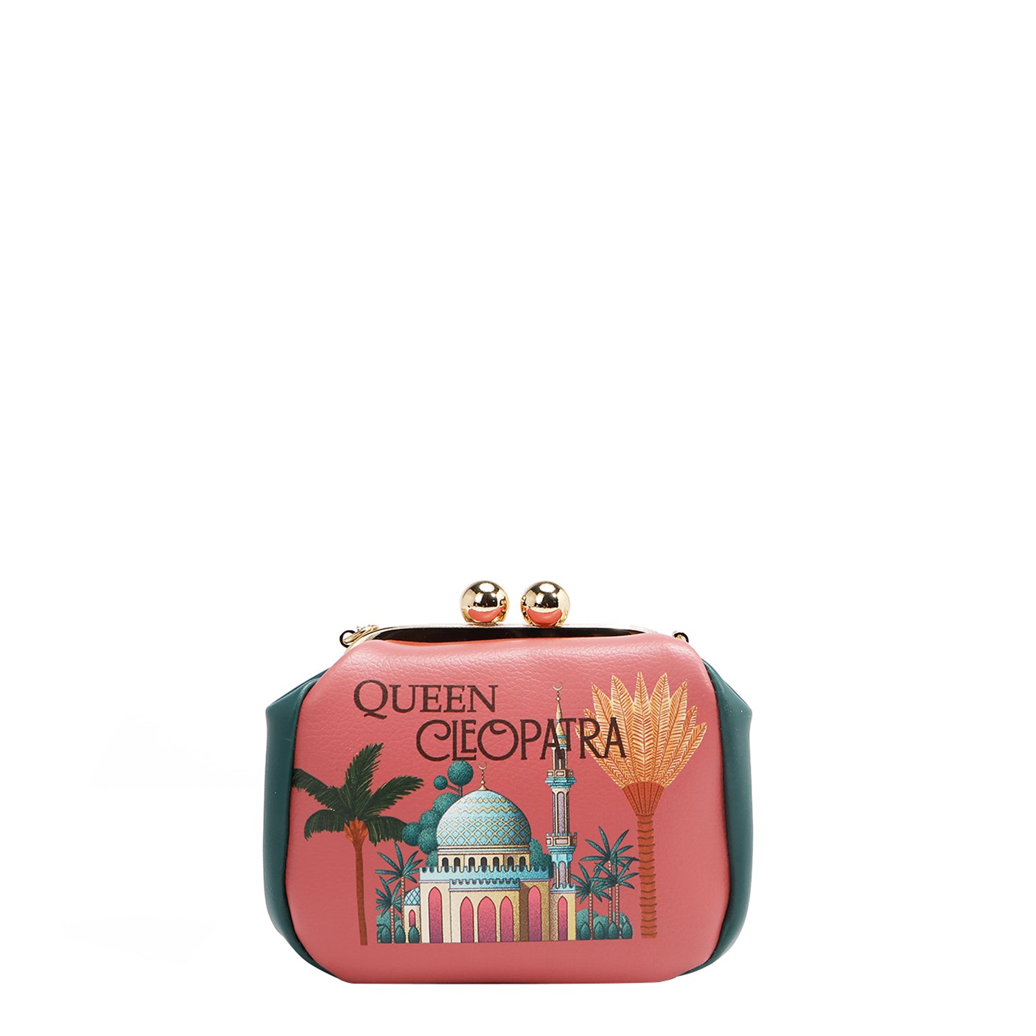 MINI SAC BANDOULIÈRE AVEC FERMETURE KISS LOCK (<tc>QUEEN CLEOPATRA</tc>)