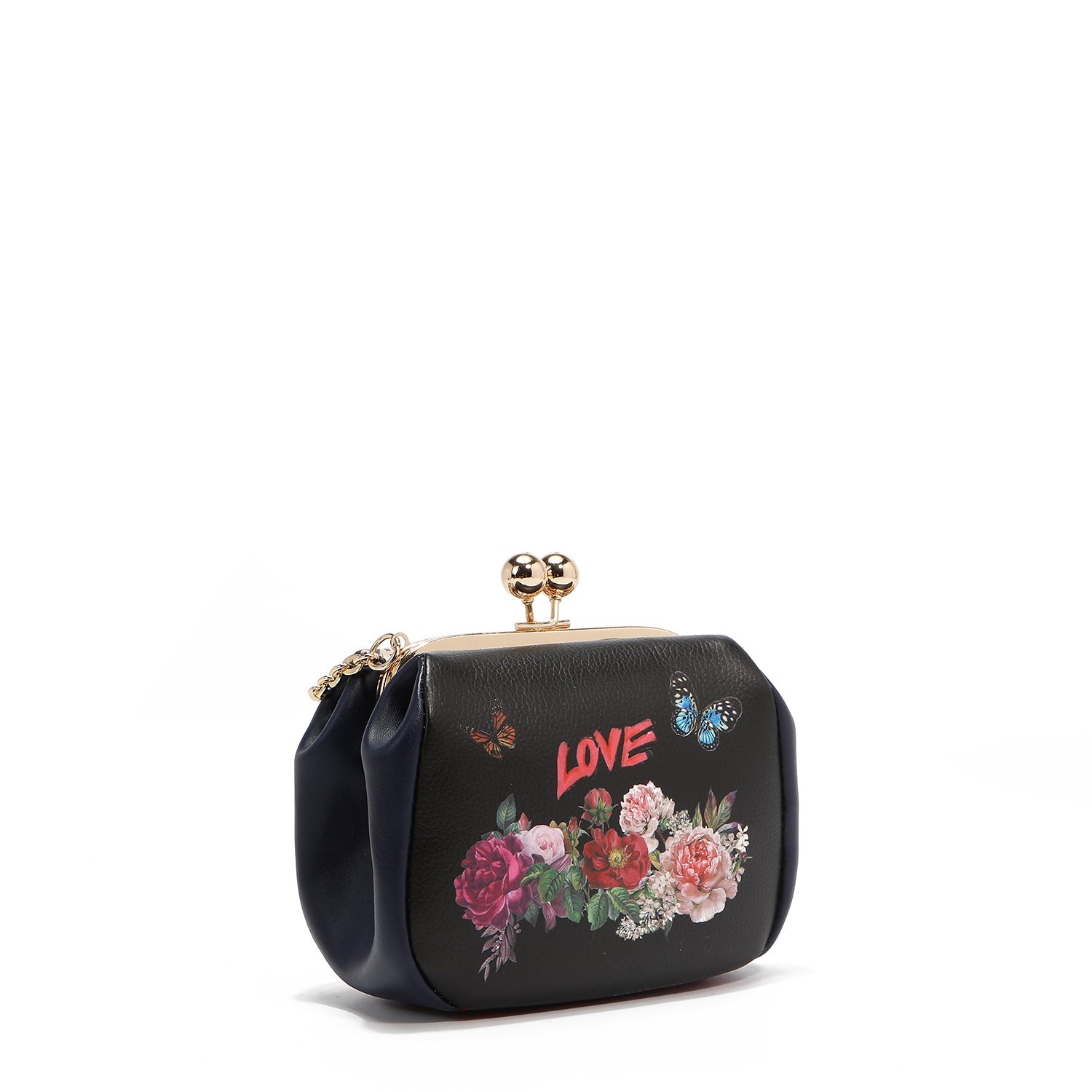 MINI BOLSA TIRACOLO COM FECHO KISS LOCK (SABINA IMAGINES)