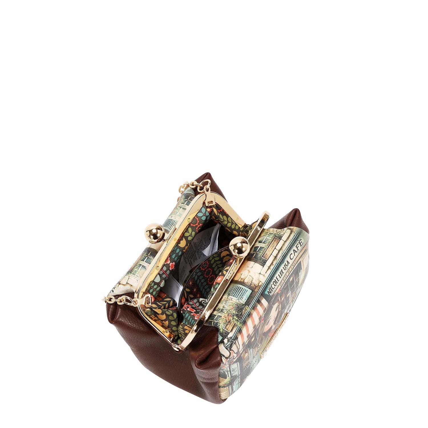 Mini bolsa transversal com fecho de encaixe (<tc>EMOTION</tc>)