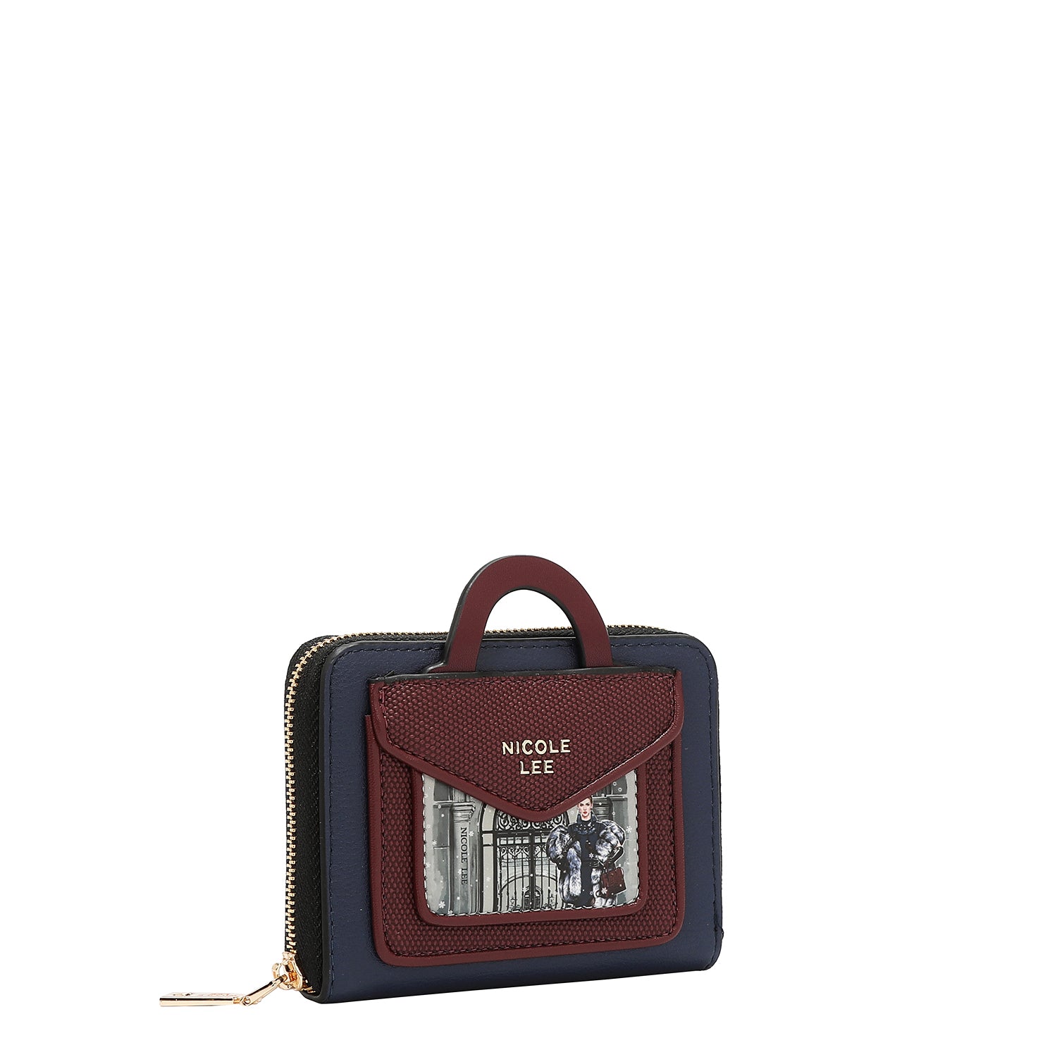 PETIT PORTEFEUILLE COMPACT À FERMETURE ÉCLAIR (<tc>MODA SNOWFLAKE</tc>)