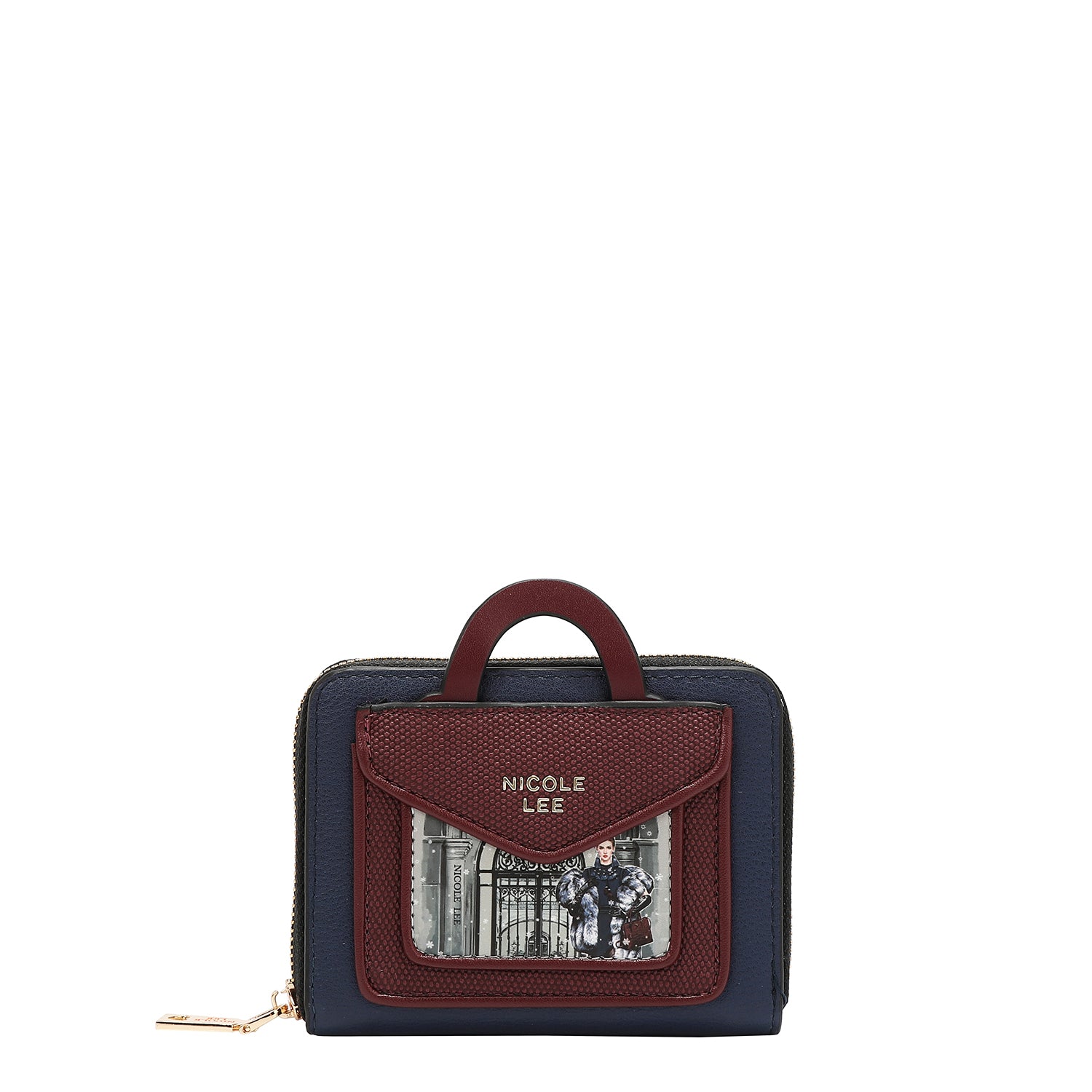 PETIT PORTEFEUILLE COMPACT À FERMETURE ÉCLAIR (<tc>MODA SNOWFLAKE</tc>)