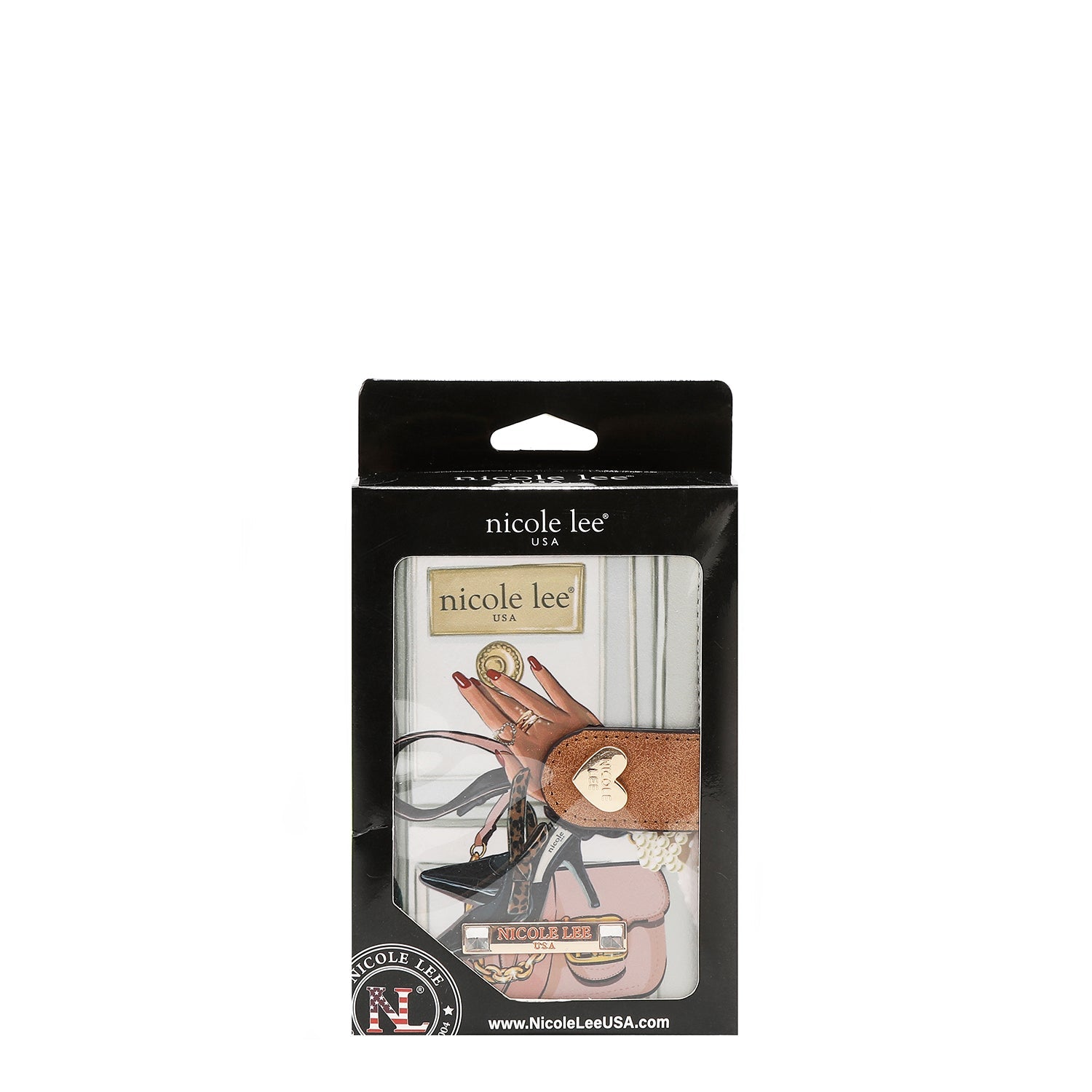 ORGANIZADOR DE BILLETERA COMPACTO CON PESTAÑA A PRESIÓN (EMOTION)