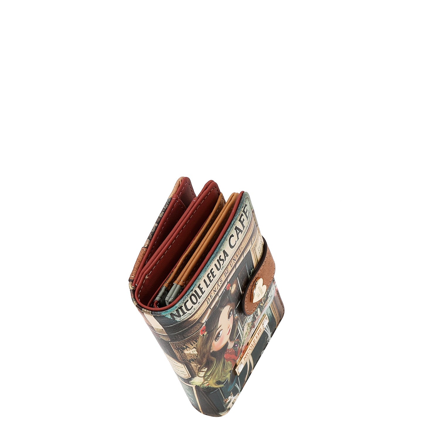 KOMPAKTER GELDBÖRSENORGANIZER MIT SCHNAPPVERSCHLUSS (<tc>VIRTUAL FRIEND</tc>)