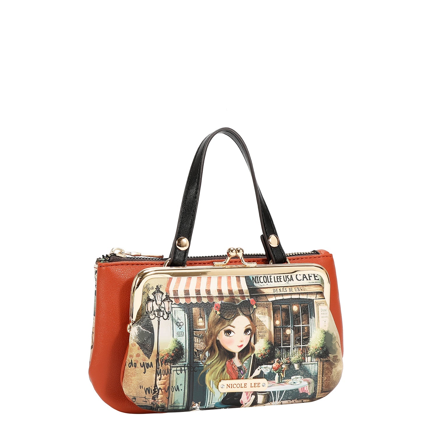 MEDIUM BAG WITH FRAME AND TOP HANDLE (<tc>VIRTUAL FRIEND</tc>)