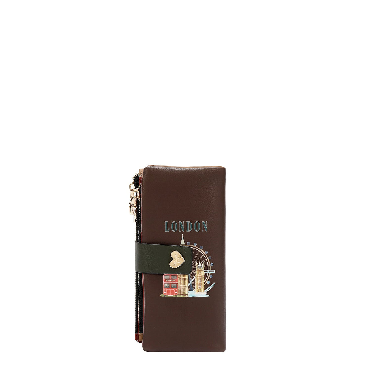CARTERA CON CIERRE DE BROCHE (LONDON EYE-MARRON)