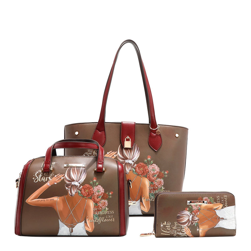 3 PIECE SET (Tote, Crossbody, Wallet) (<tc>BLIND DATE</tc> )