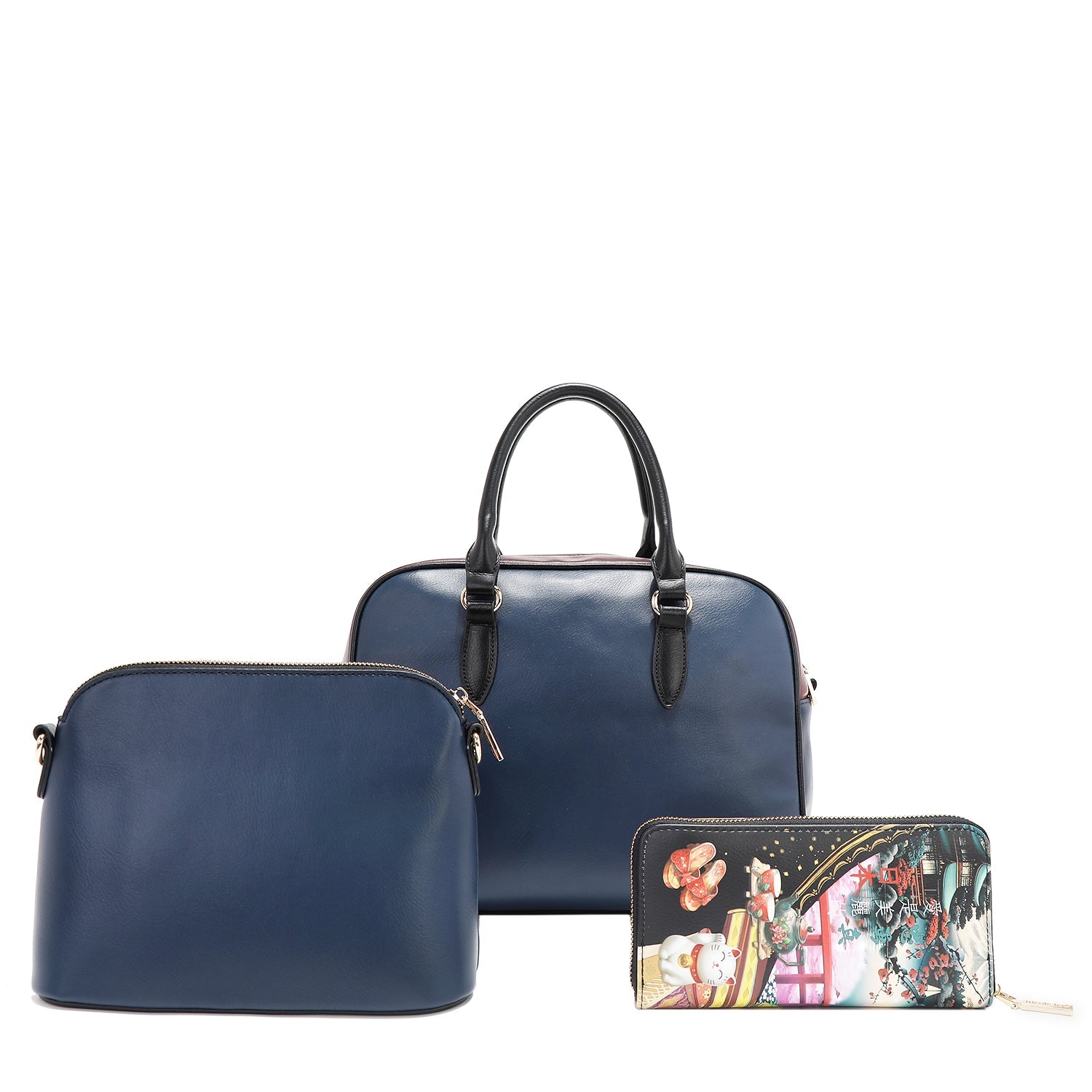 La Jollaさん専用 Akiko La Belleza 3-in-1 Travel Set with Handbag, Crossbody, Wallet