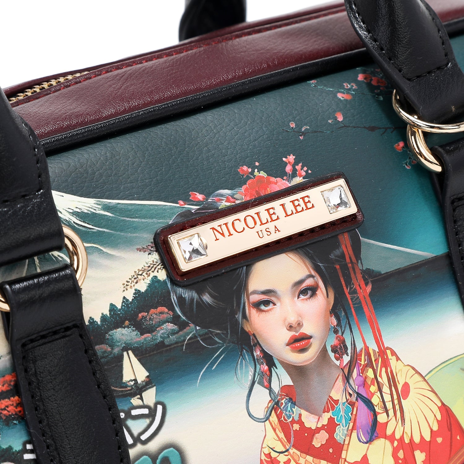 Akiko La Belleza 3-in-1 Travel Set with Handbag, Crossbody, Wallet