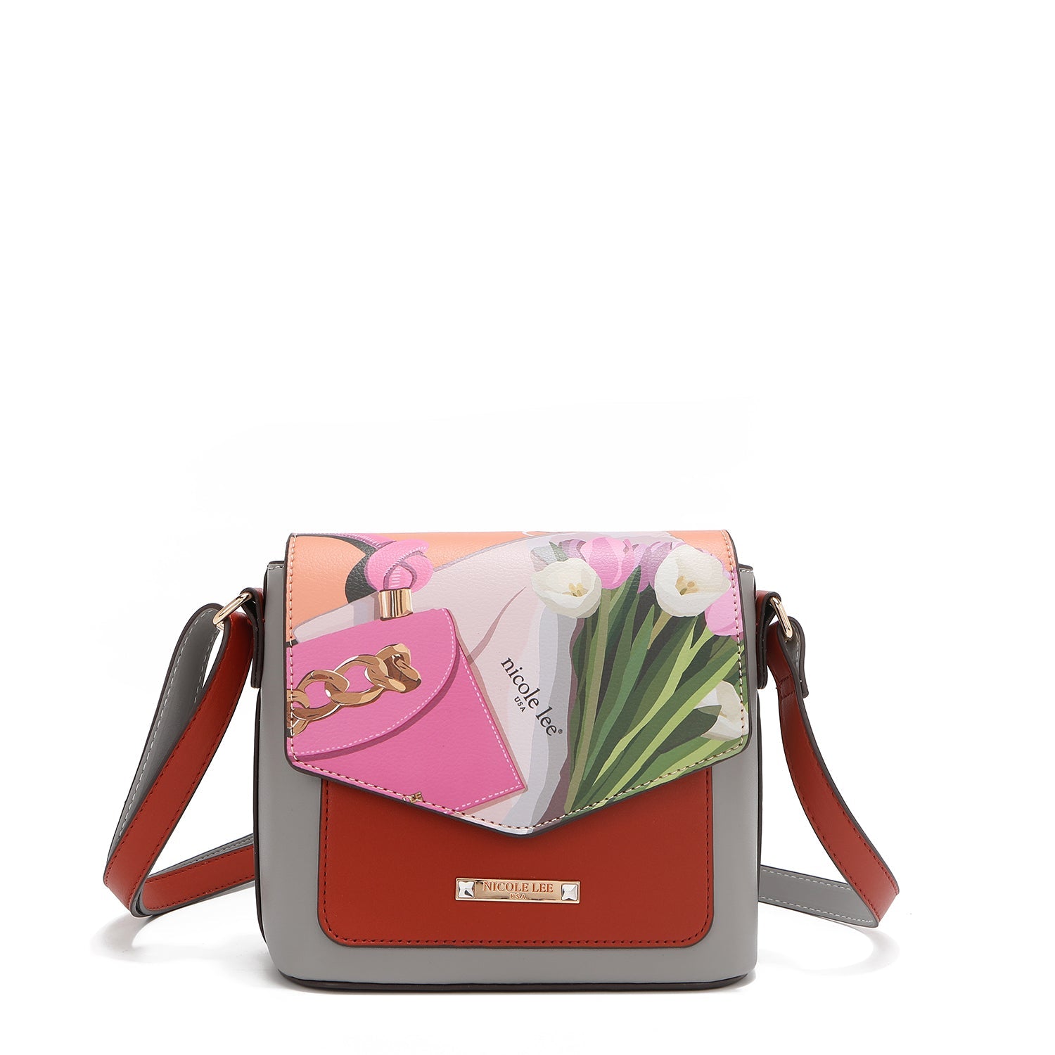 Violet Blossom 3 Piece Set with Backpack, Crossbody, Wallet