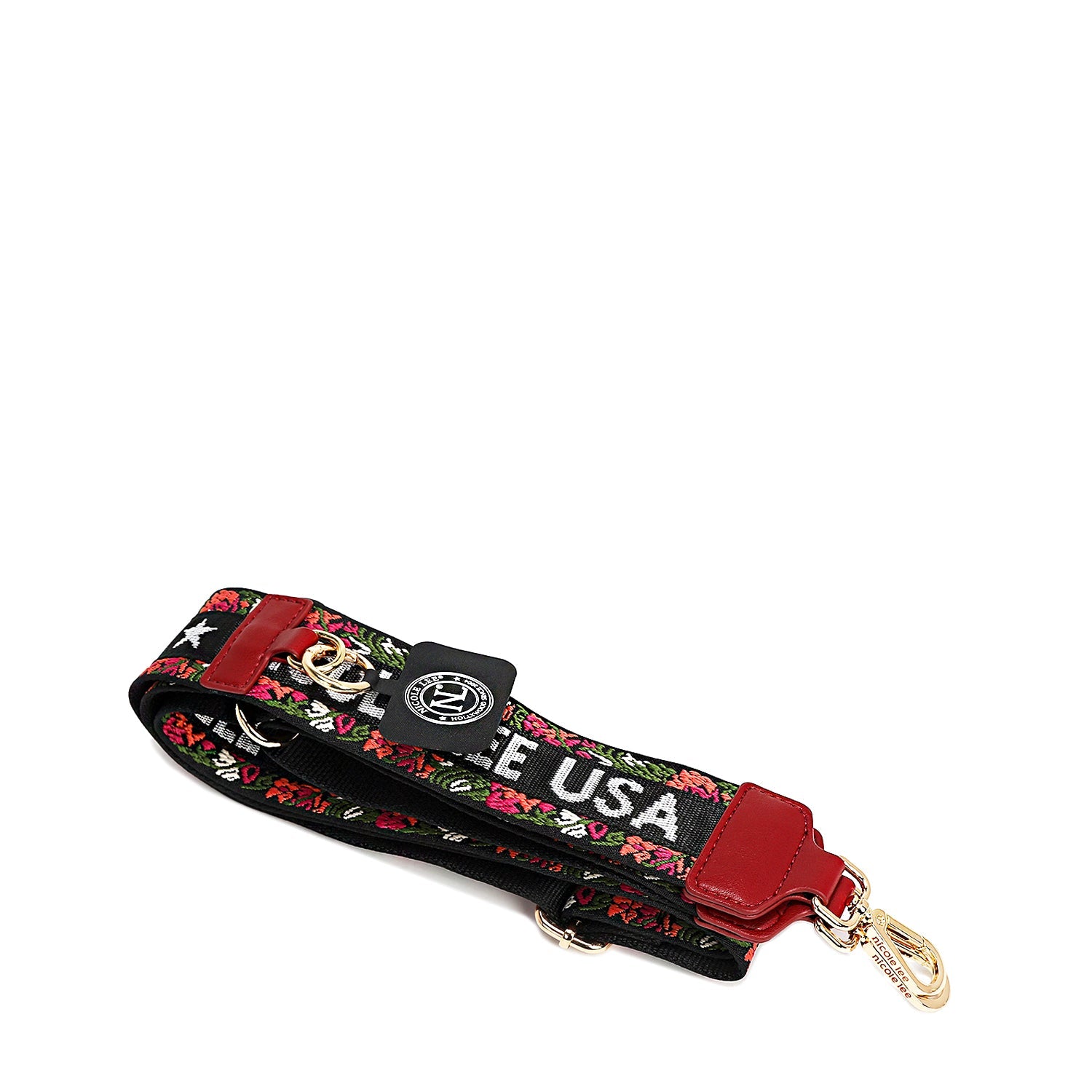 Ceinture polyvalente pour téléphone avec fleur (rouge)