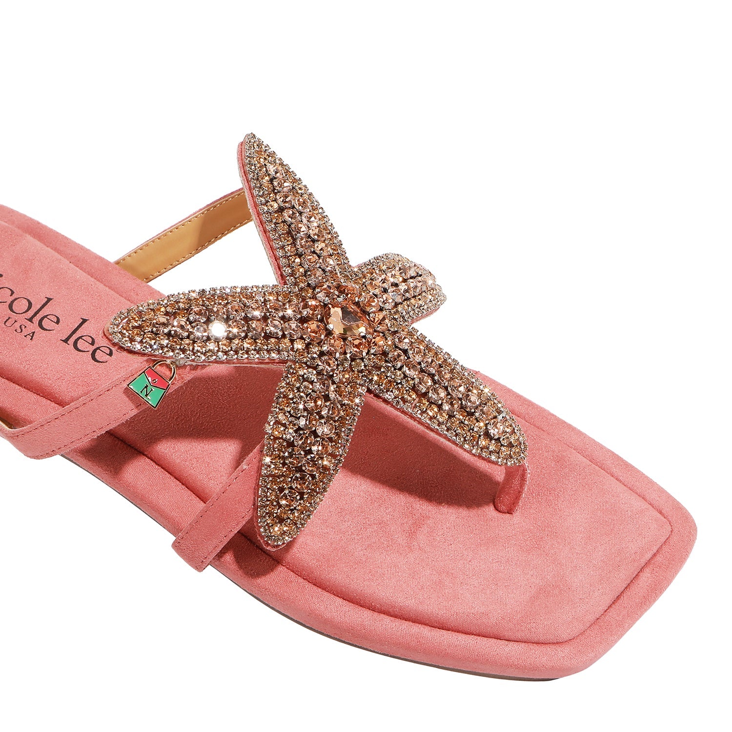SANDALIAS DE DEDO CON ESTRELLA DE MAR (ROSA)