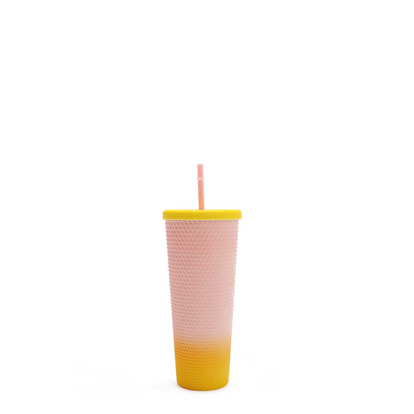 GLASS WITH LID AND STRAW 71 cL WITH STUDS (<tc>BLIND DATE</tc> )