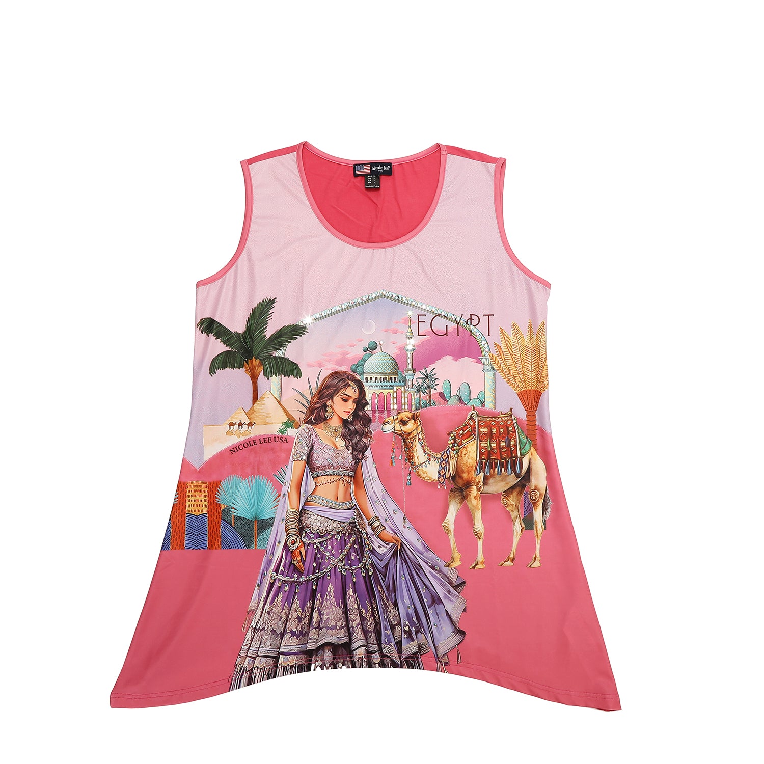 NICOLE LEE TUNICA TOP CON BRILLANTINI (<tc>QUEEN CLEOPATRA</tc>)