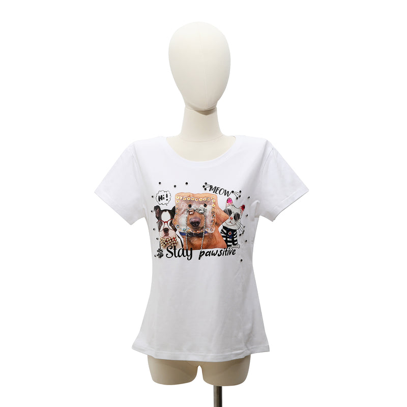 CAMISETA DE MODA NICOLE LEE CON BRILLOS (BIG BROTHER)