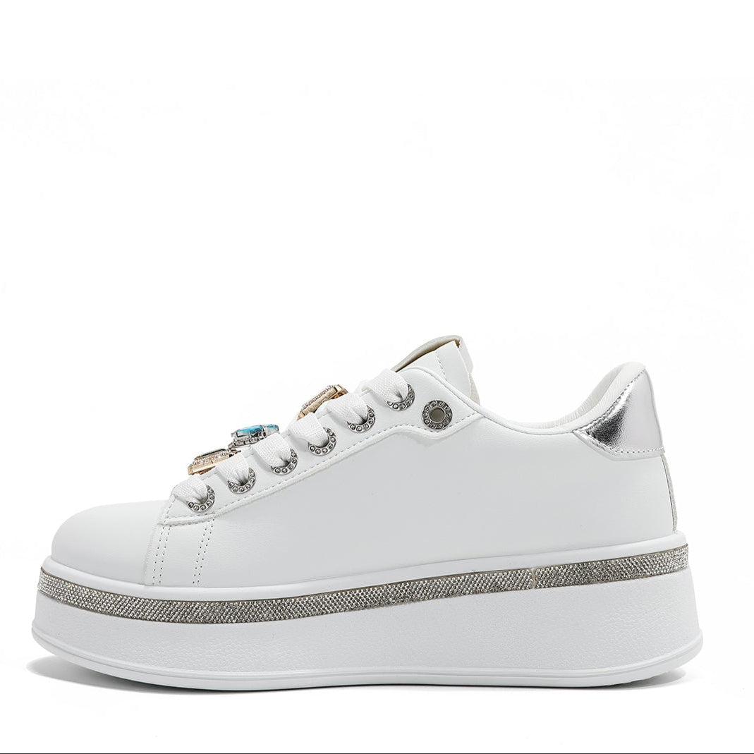 SNEAKERS ALLA MODA CON STRASS (<tc>VIOLET BLOSSOM</tc>)