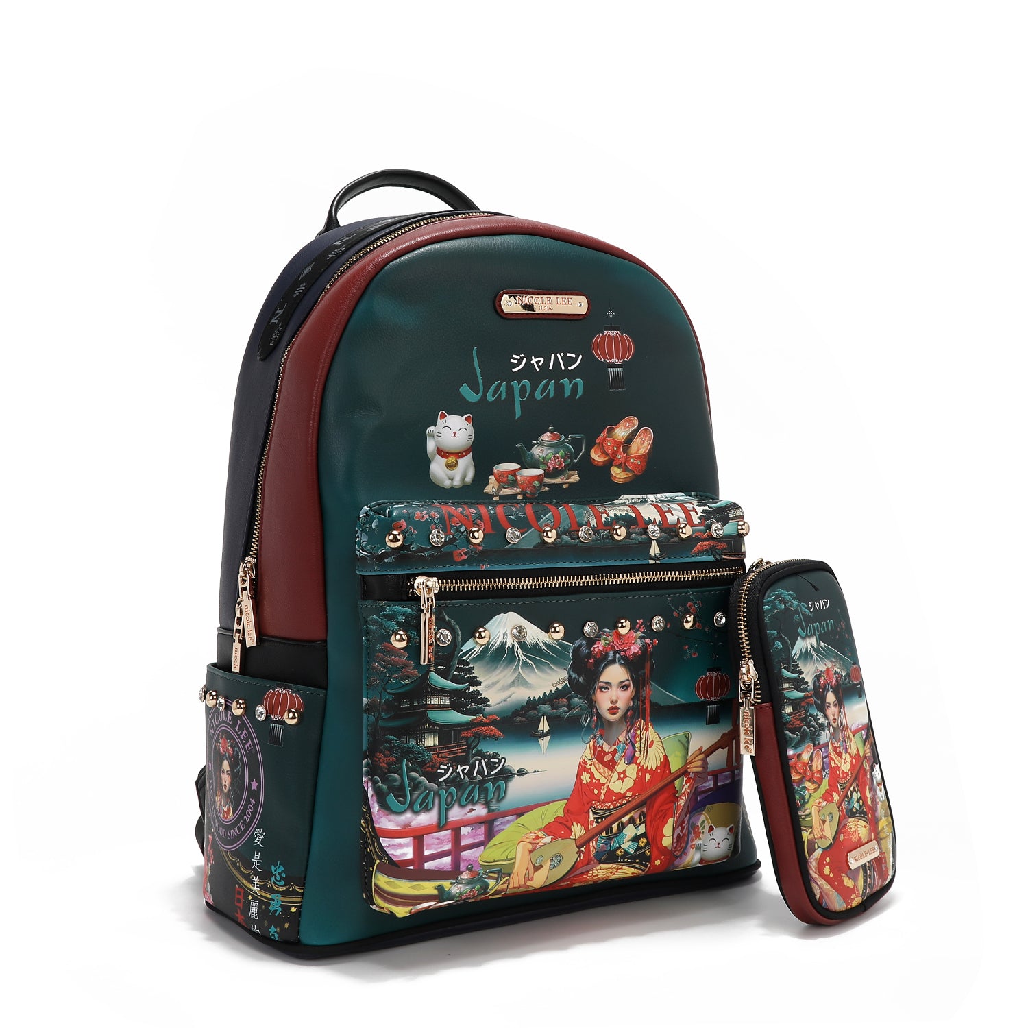 GRAND SAC À DOS AVEC PORT DE CHARGEMENT USB ET SAC (<tc>AKIKO LA BELLEZA</tc>)