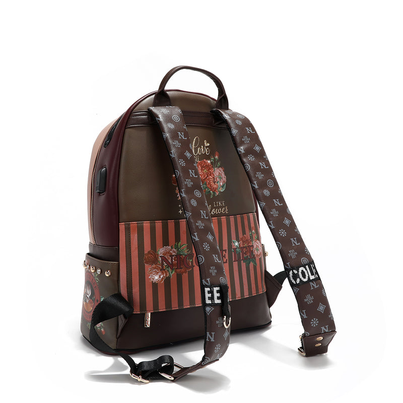 GROSSER RUCKSACK MIT USB-LADEANSCHLUSS UND TASCHE (<tc>BLIND DATE</tc> )