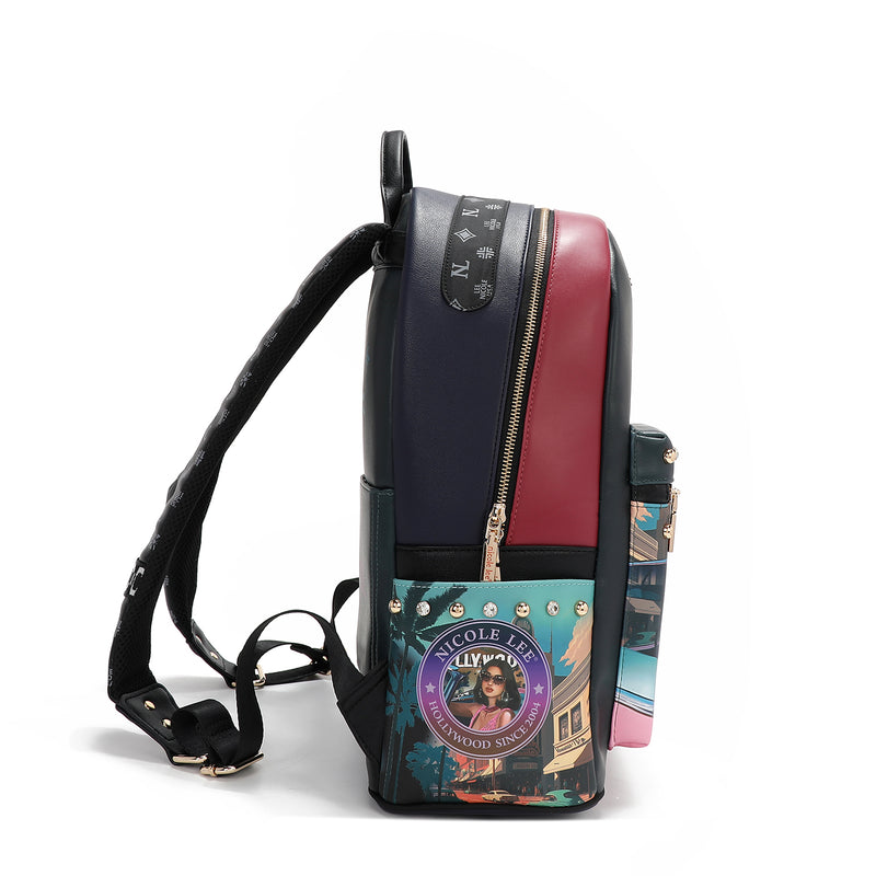 MOCHILA GRANDE COM PORTA DE CARREGAMENTO USB E SACO (<tc>HOLLYWOOD DRIVE</tc> )